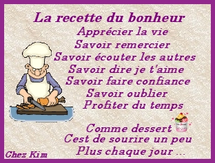recette du bonheur